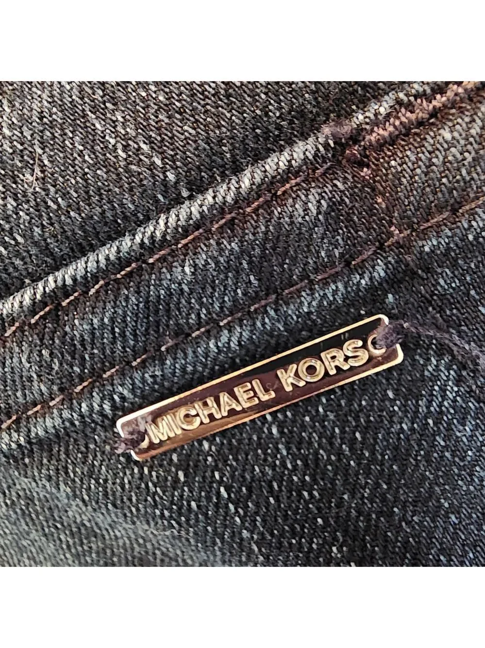 Michael Kors Greenwich Bootcut Jeans Size 8 Dark Wash Sculpting Stretch